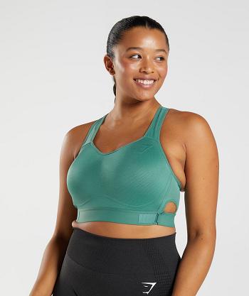 Gymshark Racerback High Support Sport Bh Dam Gröna | SE 2847CTV